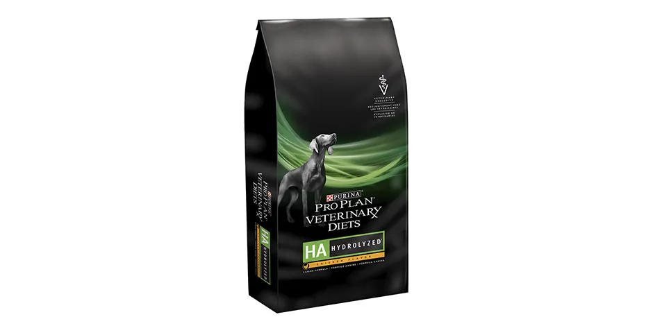 Bolsa grande de PURINA® PRO PLAN Alimento hidrolizado para perros, con sabor a pollo.