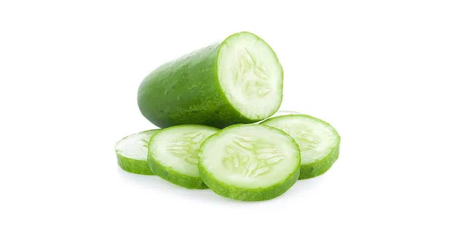 Los perros pueden comer pepino, pero mejor dividilo, y dáselo en rodajas como estas.